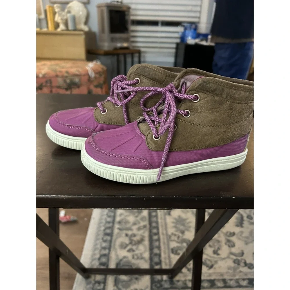 Posh Josh B'gosh Girls High Top Shoes Youth Size 12M‎ Dk Pink